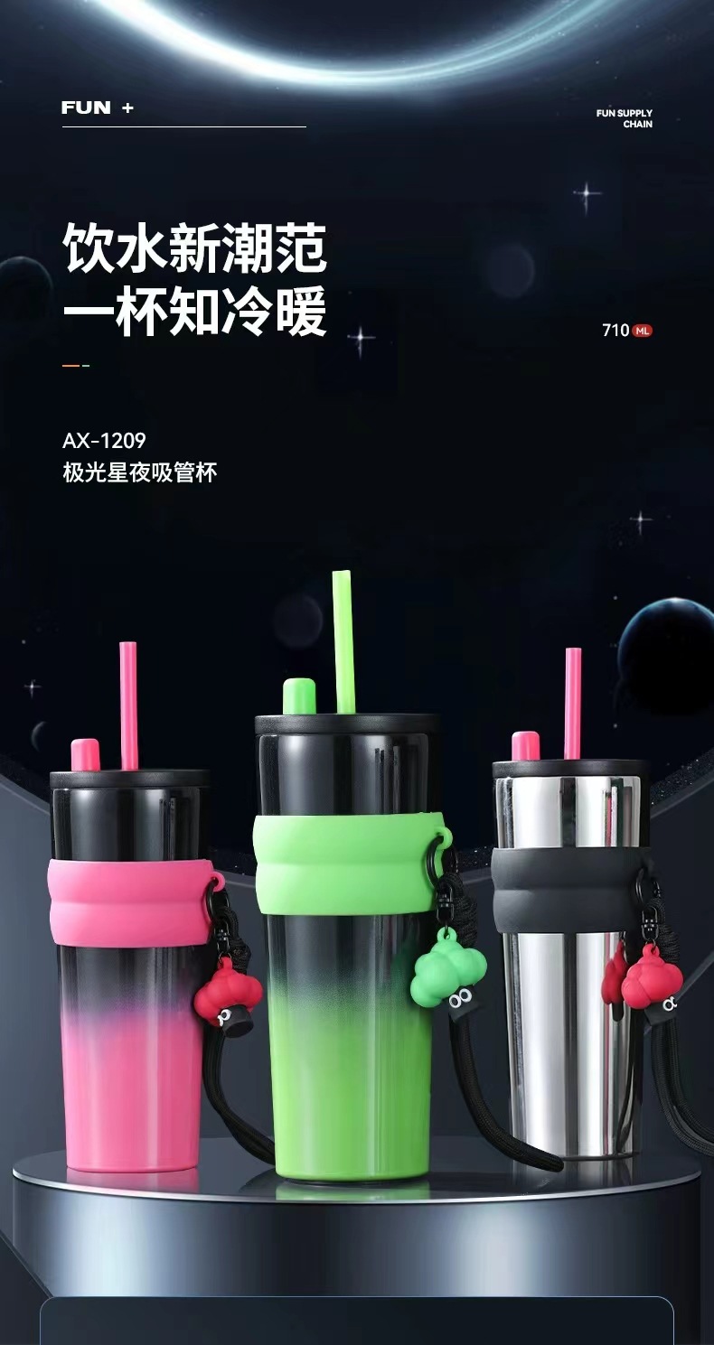 新款316不锈钢保温杯便携巨无霸吸管咖啡杯冰霸汽车水杯跨境批发详情10