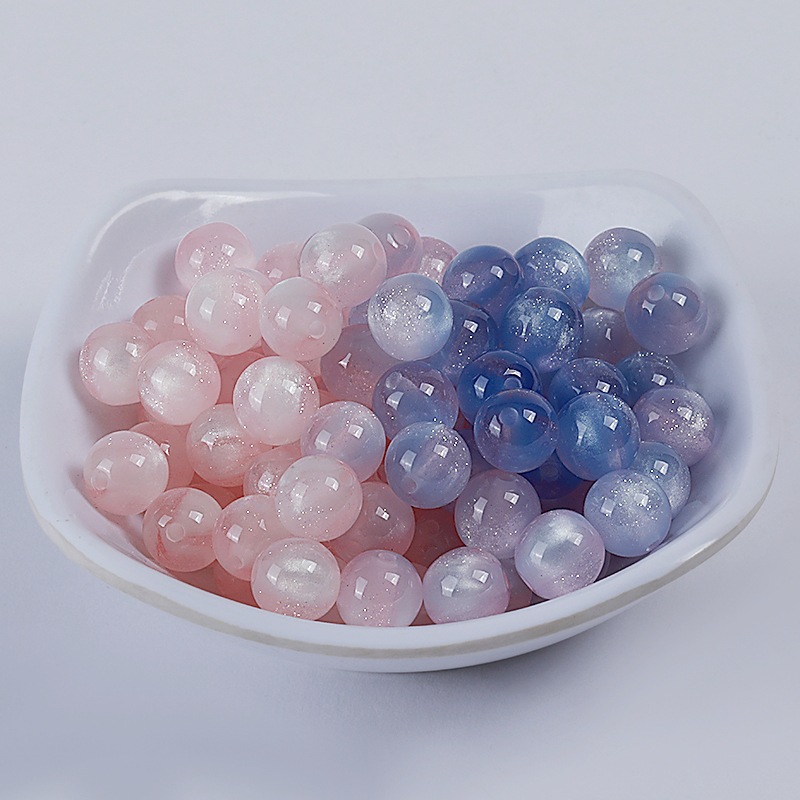 10/12mm光变珠子变色珠子树脂圆珠直孔散珠子diy手工手串项链材料详情12