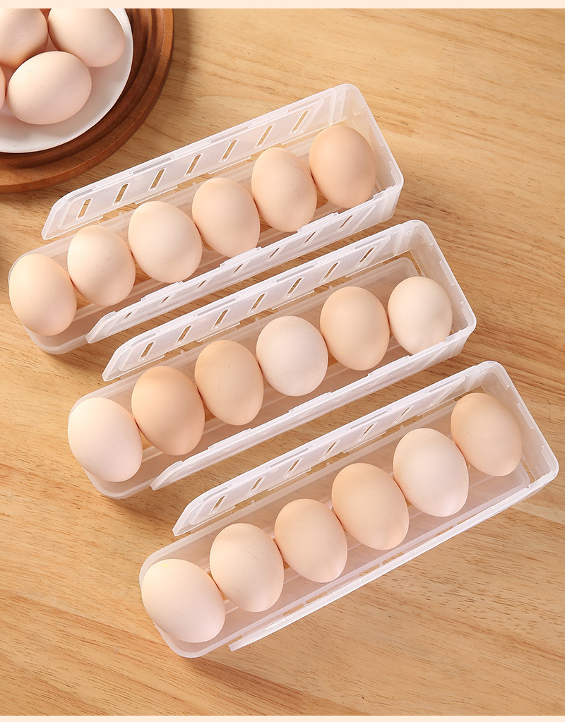 Cross-border refrigerator, egg storage box, egg roller, kitchen, food storage basket, household, foldable, home pic 15