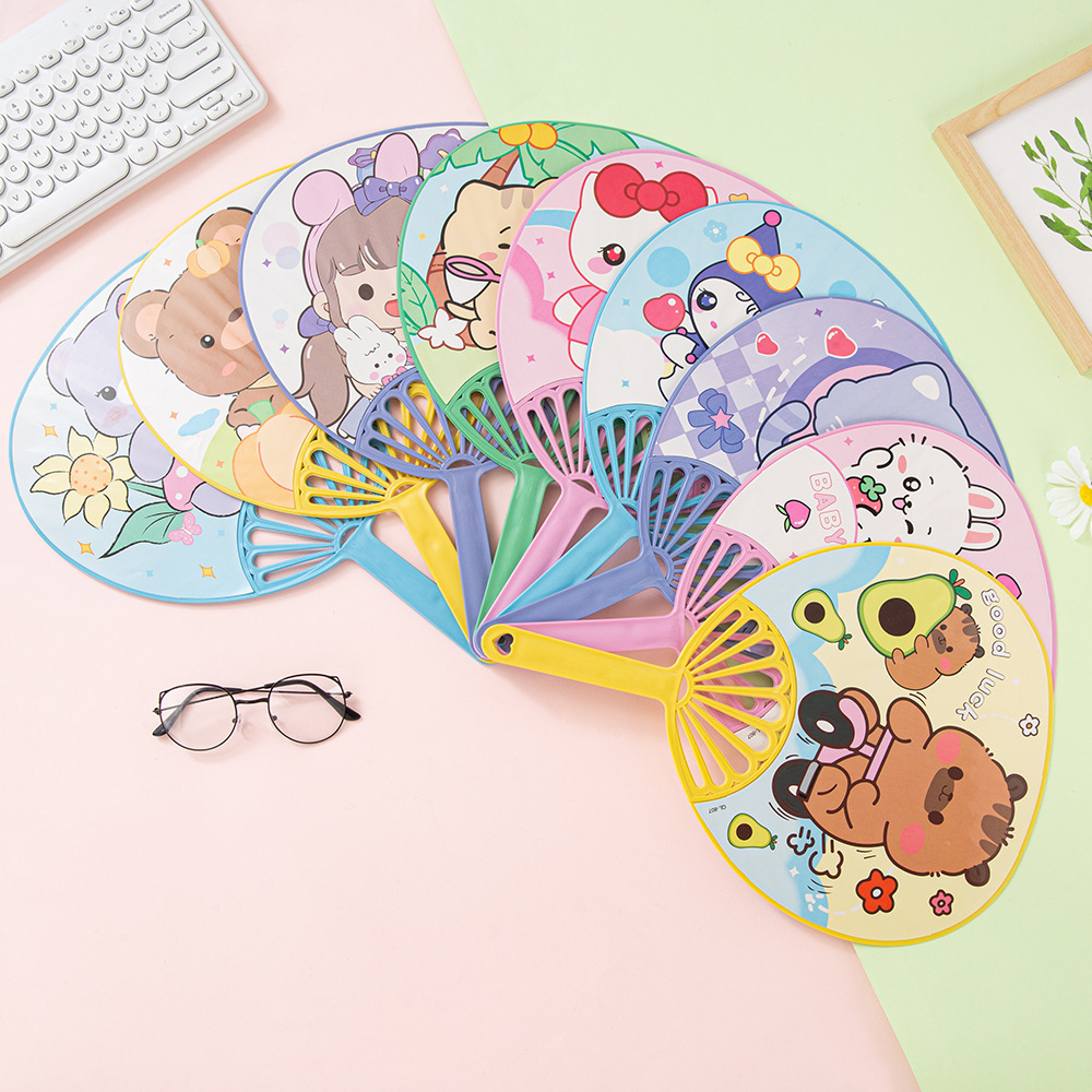 儿童扇子大号卡通扇塑料扇学生手摇扇随身夏天凉快夏季扇夏日必备详情9