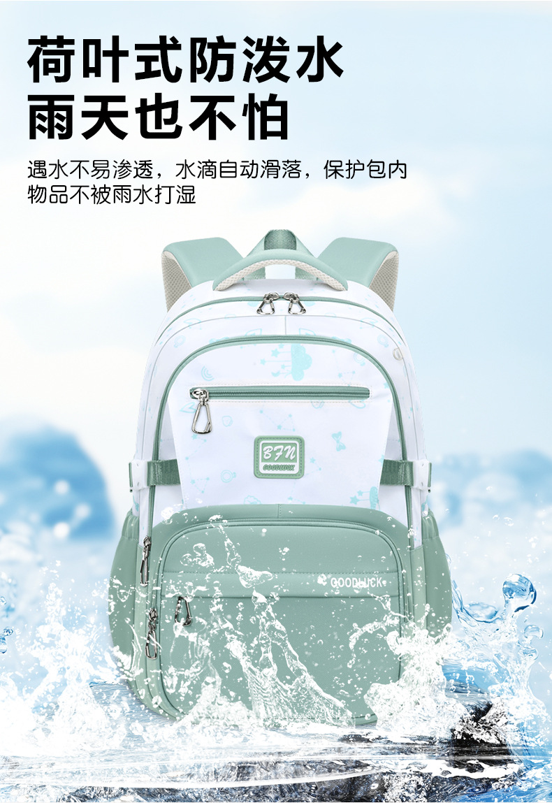 25新款书包初中生女减负小学生双肩背包高中大学生大容量旅游出行详情8