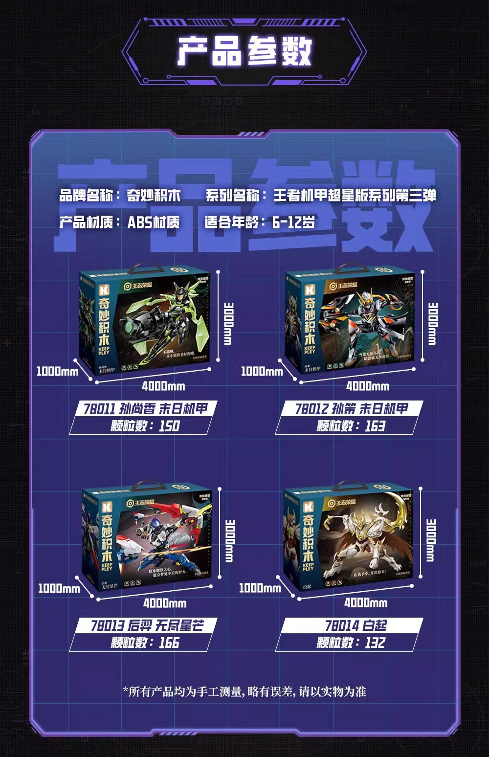 Wonderful Building Blocks Honor of Kings Series Kai LAN Ling Wang King Mecha Boy Figment Assembly Model Enlightenment Toy pic 10
