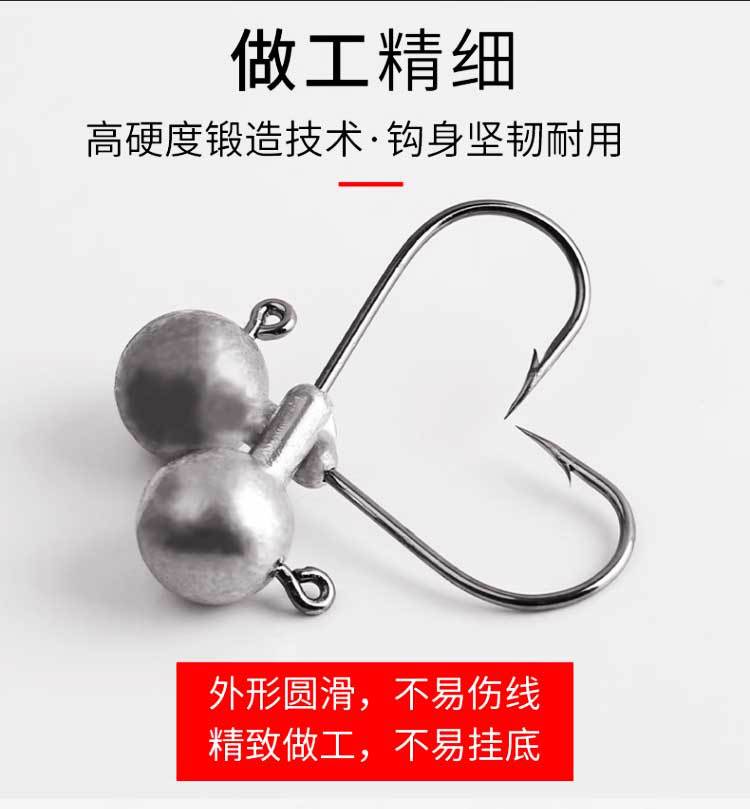 亿战狮防挂底加强铅头钩路亚根钓钩微物钓鲈鱼翘嘴鳜鱼跟钓千头钩详情12