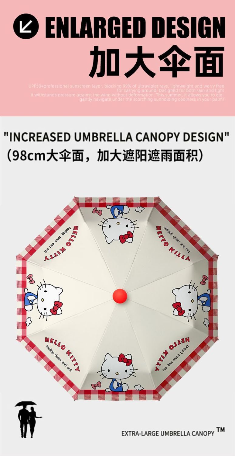 晴雨两用伞可爱太阳伞防晒防紫外线小巧便携高颜值学生专用伞批发详情6