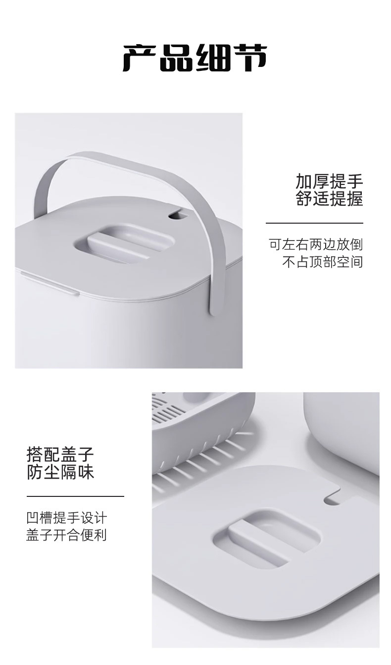 Cubo de té aiyuhui cubo de aguas residuales cubo de basura de mesa de té para uso doméstico cubo de té redondo de lujo ligero cubo de residuos de té para té pic 13