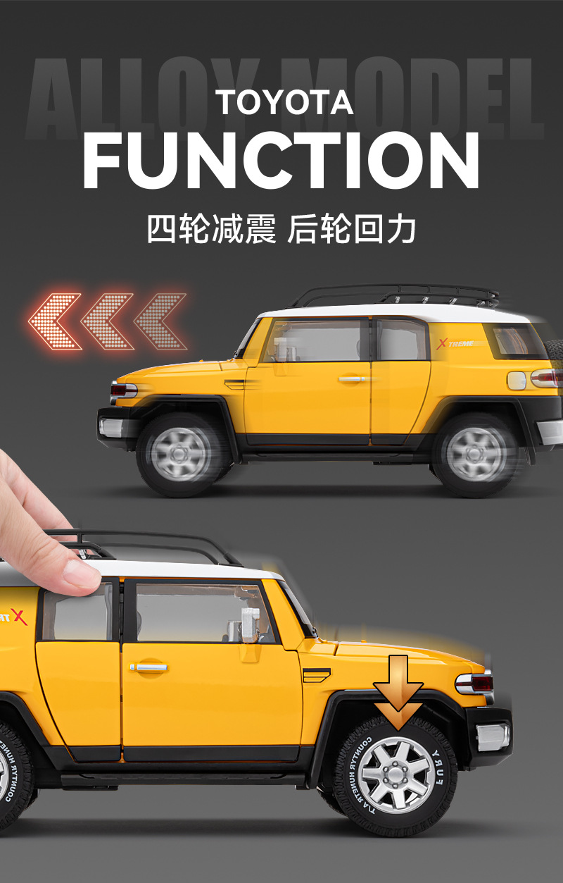 Оригинальная версия позволяет toyota FJ collection коллекционировать фигурные фигурные фигуры с помощью звукового света pic 7