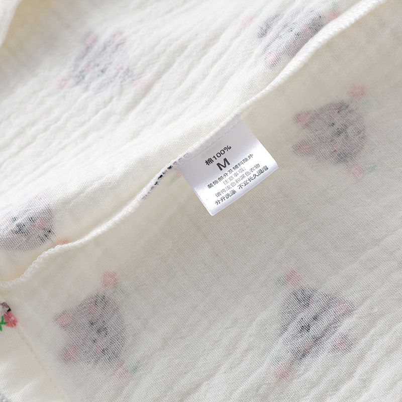 孕妇哺乳睡裙春夏季薄款长袖产后喂奶纯棉纱布月子服睡衣待产检裙详情10
