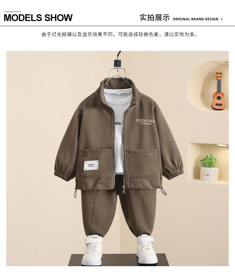 男童春季套装2024新款潮流男宝宝春秋装运动衣服儿童休闲帅气童装详情2