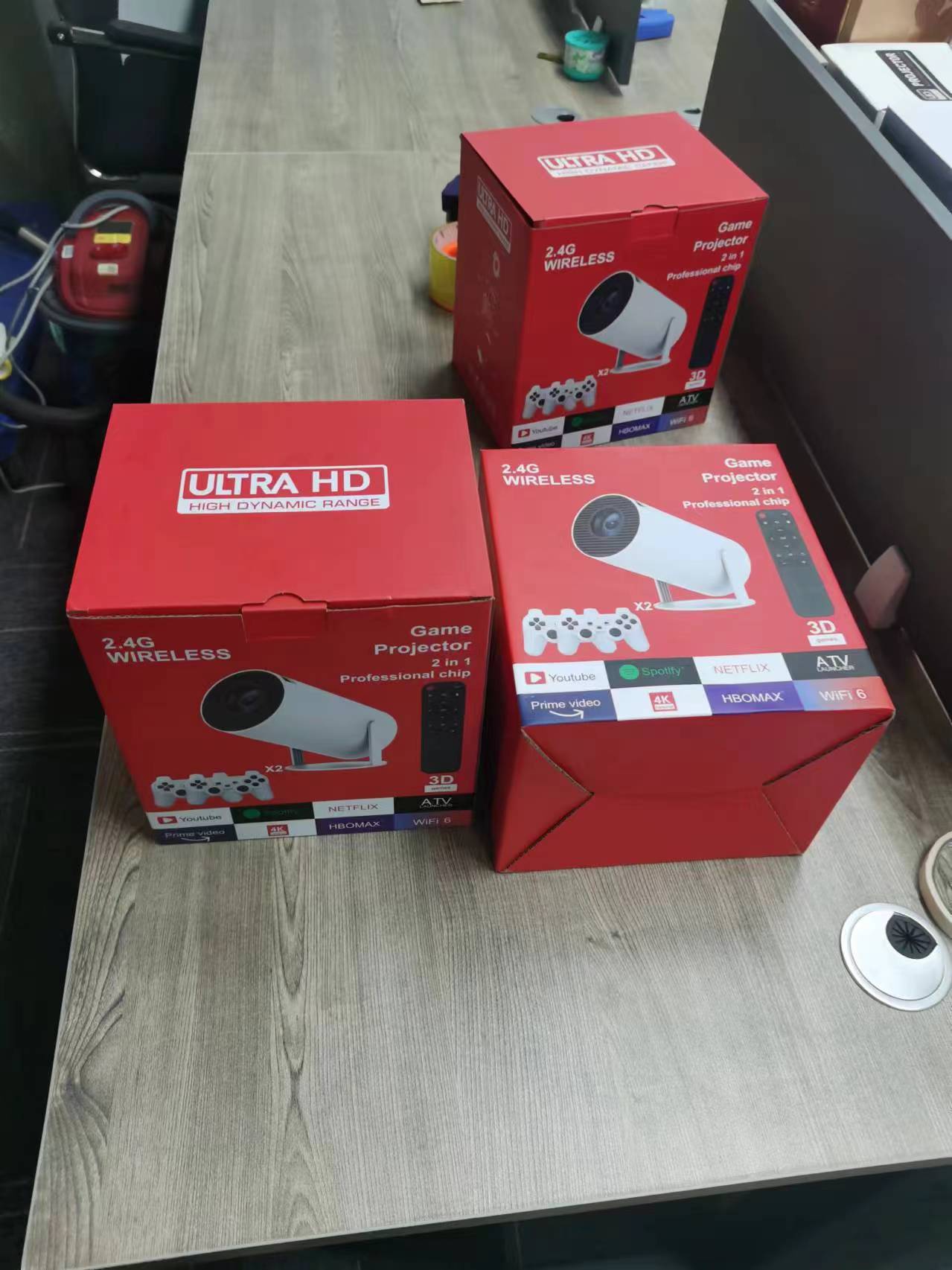 HY300跨境新安卓投影机投影仪家用迷你便携详情28