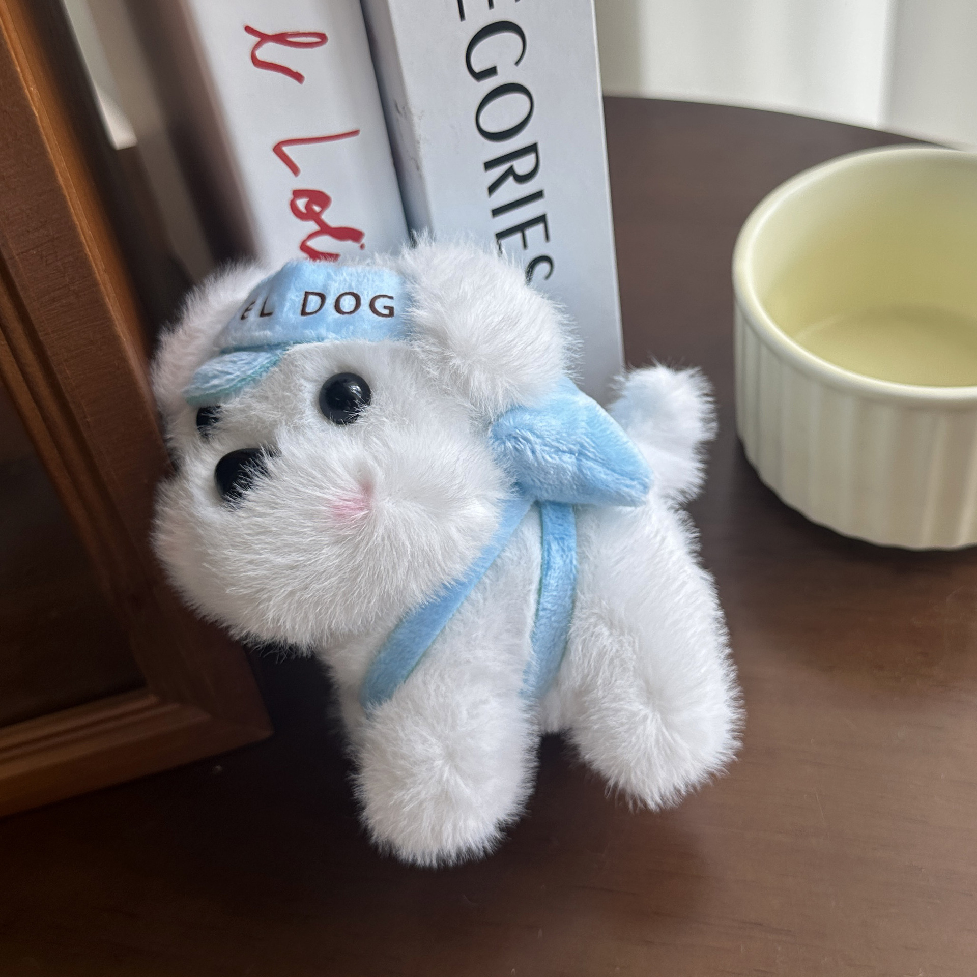 网红可爱萌棒球帽小狗挂件毛绒玩具公仔书包包挂饰钥匙扣娃娃玩偶详情8