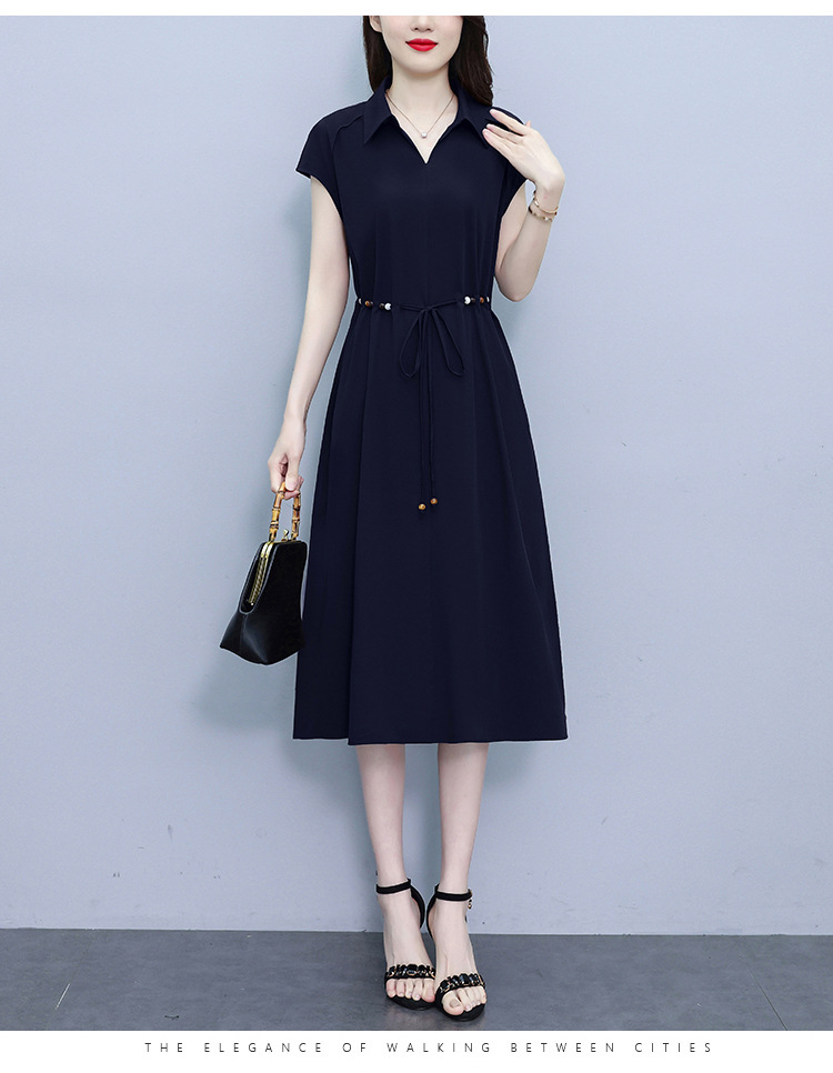 爆款高端欧版宽松法式连衣裙2025夏季新款气质收腰显瘦中长款裙子详情19