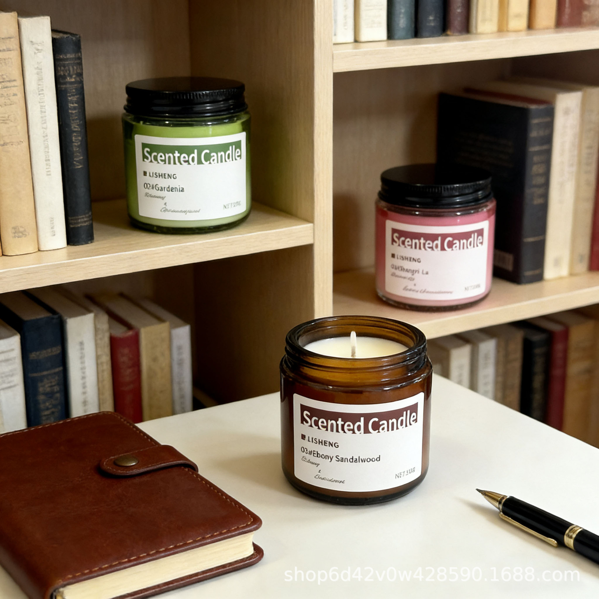 香薰蜡烛熏香家用室内持久小众高级伴手礼盒卧室香氛精油香薰蜡烛详情1