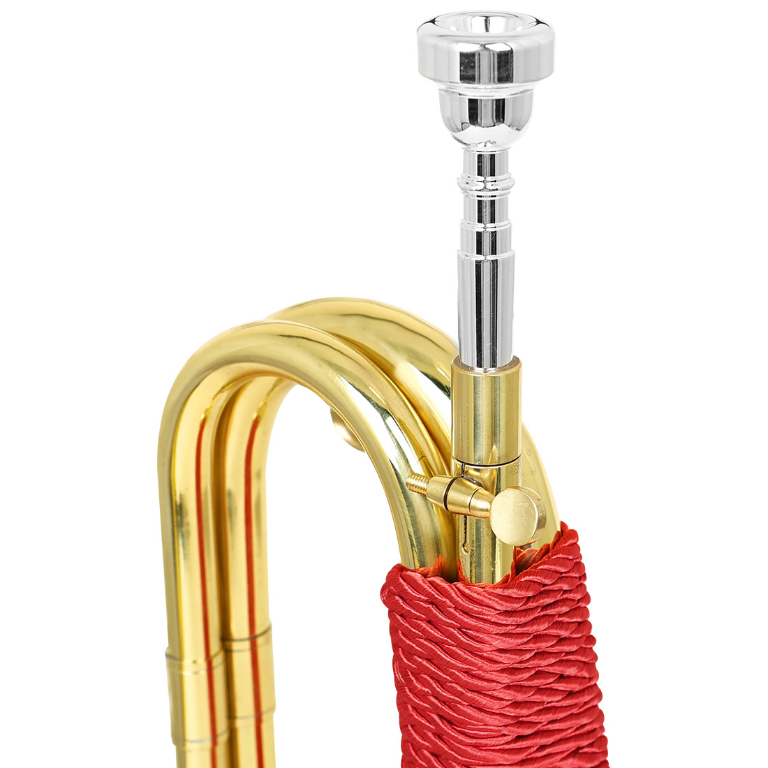 The red woven handle of the foreign trade big step, the Spanish army bugle, the Young Pioneers bugle, the brass charge bugle, and the Youth Bugle horn pic 14