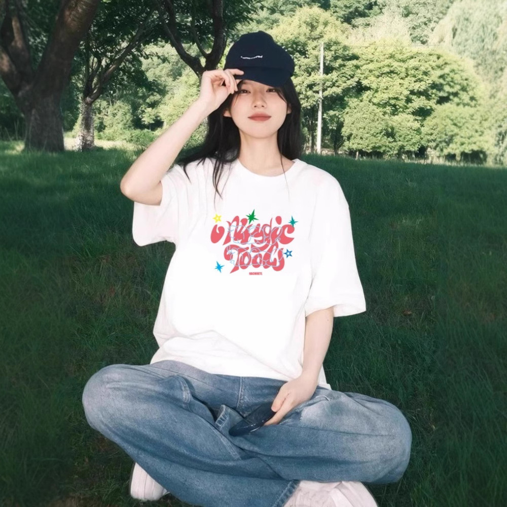 纯棉短袖t恤女美式新款宽松休闲上衣夏季上衣白t恤230克女装短袖详情17