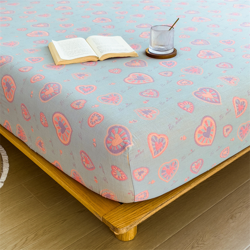 Pure cotton yarn-dyed jacquard double-layer gauze bed cover, single piece of all-cotton gauze mattress protective cover, bedspread, bed cover, single piece of bedding pic 80