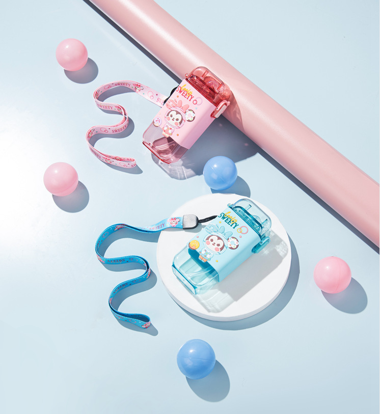 Large-capacity cartoon water cup, high appearance level children's water bottle, high-temperature resistant straw cup, outdoor water bottle, internet-famous student cup pic 14