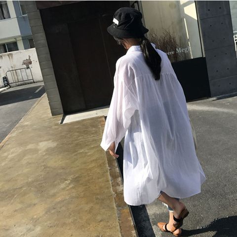 Sun-protective clothing for women, summer sun-protective outerwear, cardigan for women, large size, loose, ultra-thin, breathable, mid-length pic 16