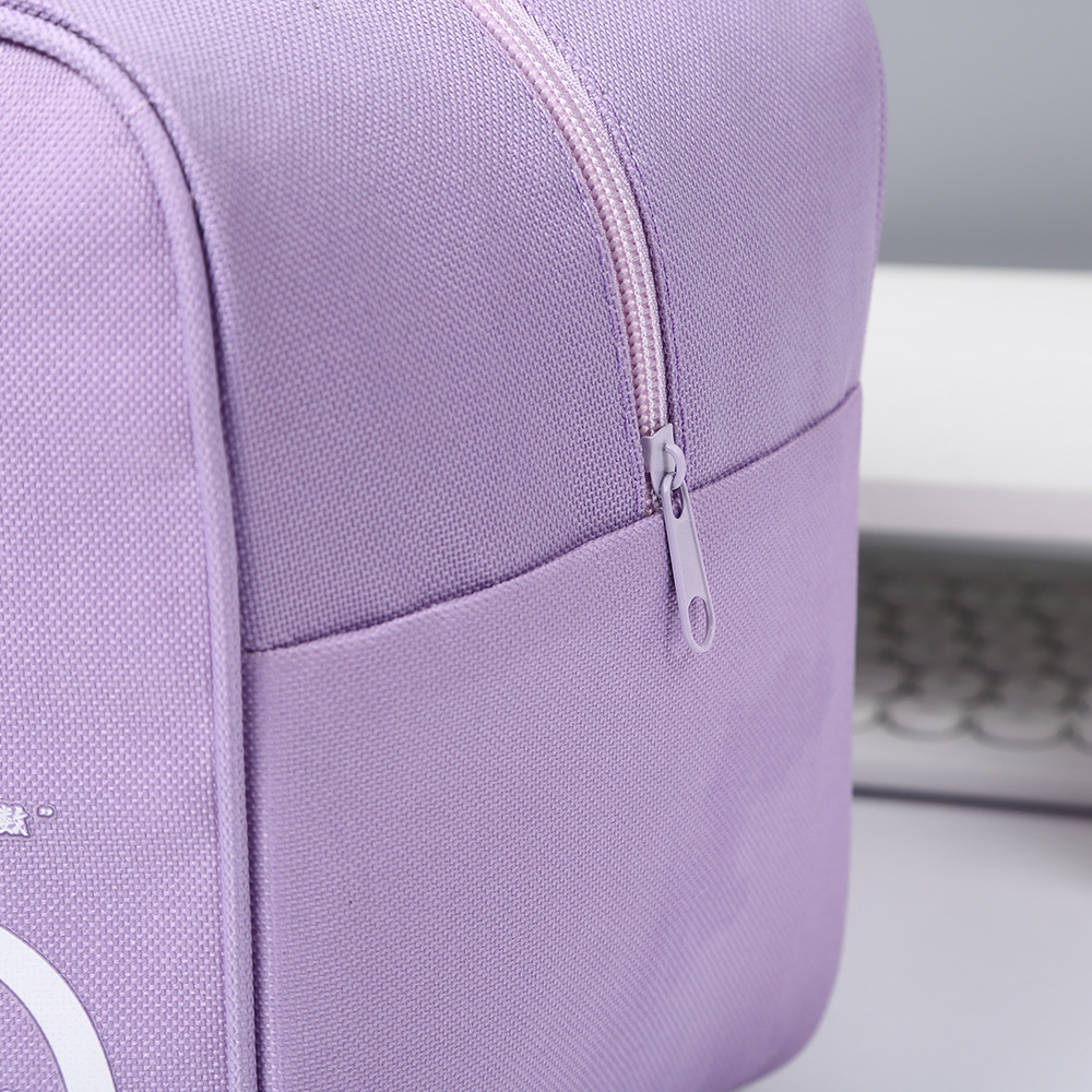 Student party large-capacity fashionable hand-held insulated aluminum foil bento bag, Oxford cloth bag with rice, office worker lunch box bag pic 8