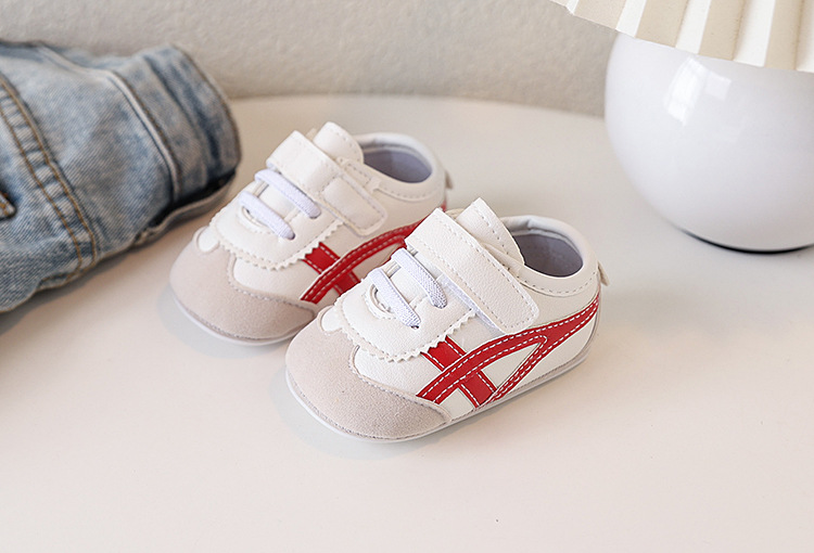 New Spring and Autumn baby sports shoes for boys and girls, color-blocking soft-soled baby shoes, soft-soled baby shoes for 0-1 year old toddlers, no single shoes that fall off pic 19