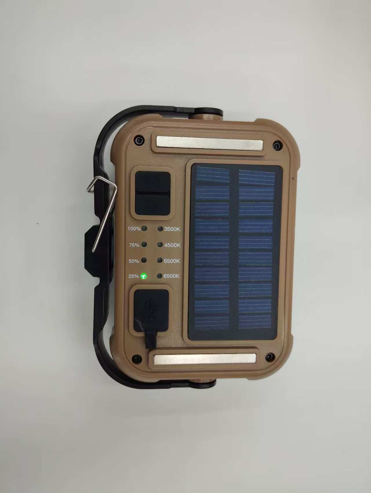 Cross-border new solar outdoor camping lighting tent lamp, rechargeable LED multi-functional magnetic work light pic 5