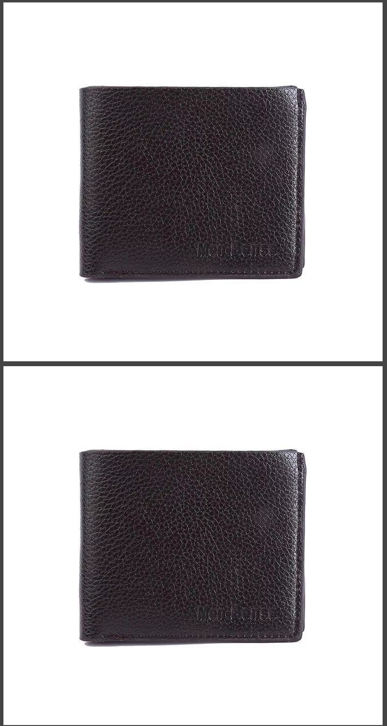 厂家批发短款男士钱包可定PV革卡包男士皮夹零钱包一件代发详情18