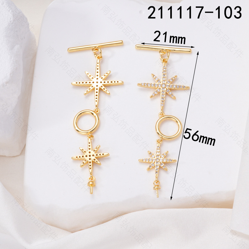 Pearl necklace buckle, octagonal ot buckle, chain buckle, sweet ending connection buckle, sweater chain, diy accessory pic 5
