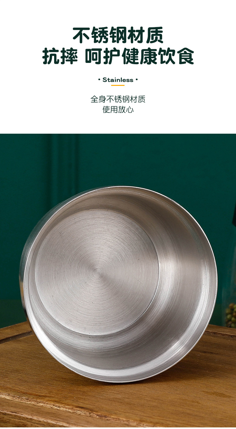 304 stainless steel steamed egg bowl, water steamer cup, thickened stainless steel single-layer bowl, steamed egg custard steamer cup, baby complementary food bowl pic 3
