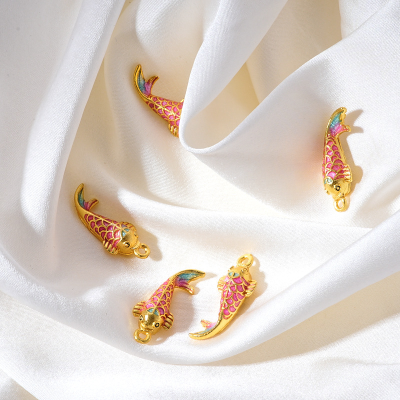 Ancient Vietnamese sand gold accessories, high color retention, beaded peach with zirconium pendant, bracelet, necklace, extension chain diy accessories pic 35