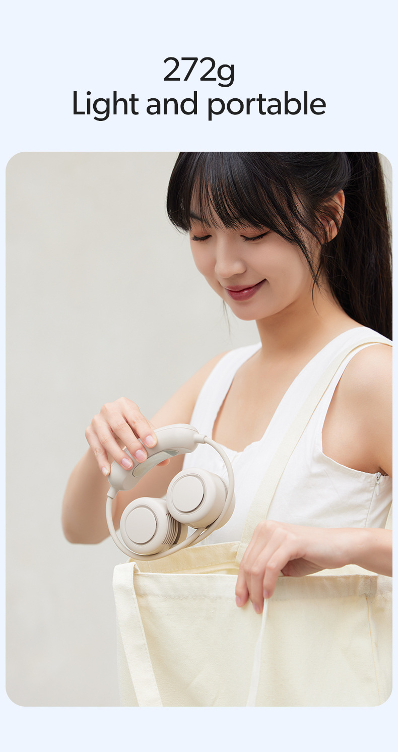 Cross-border neck fan 2025 New model outdoor sports ice pack cooling Fan Portable brushless motor neck fan pic 14