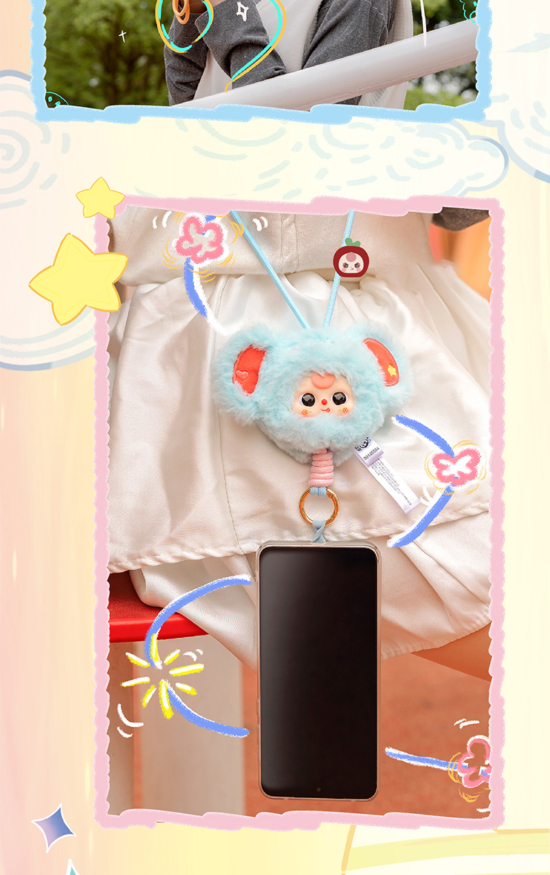 娃三岁手机挂绳挂件卡通毛绒盲盒可爱网红潮流潮玩摆件批发详情13