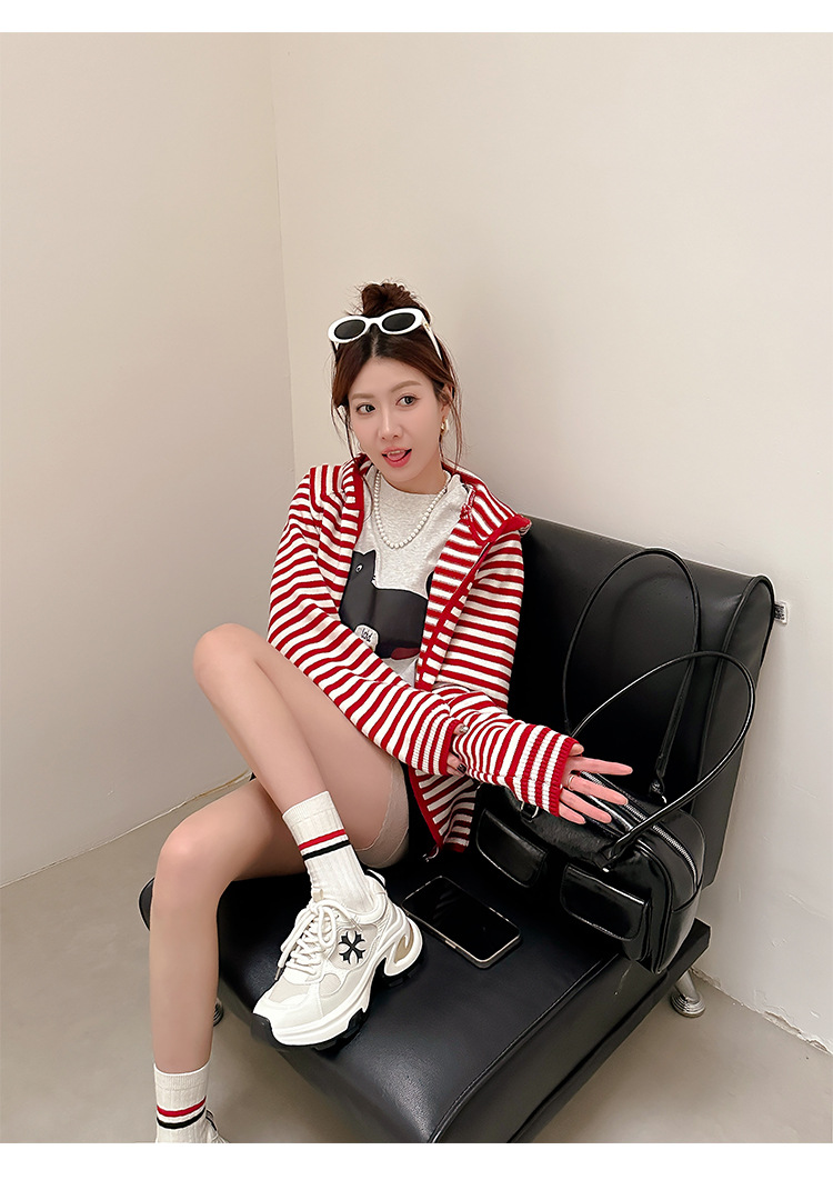 苏茵茵同款增高7.5cm~十字花厚底休闲运动鞋女厚底老爹鞋跑步鞋详情31