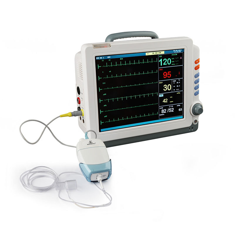 Cross-border exclusive multi-parameter monitor touch screen version, rescue patient monitor, multi-functional vital sign monitor pic 6