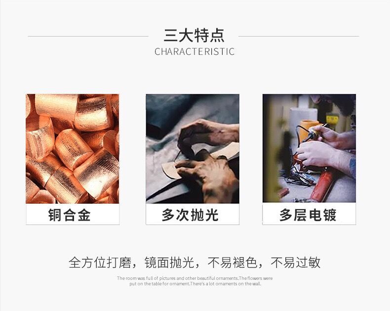 高端六爪仿真钻戒女简约时尚情侣款锆石对戒求婚结婚开口戒指批发详情4