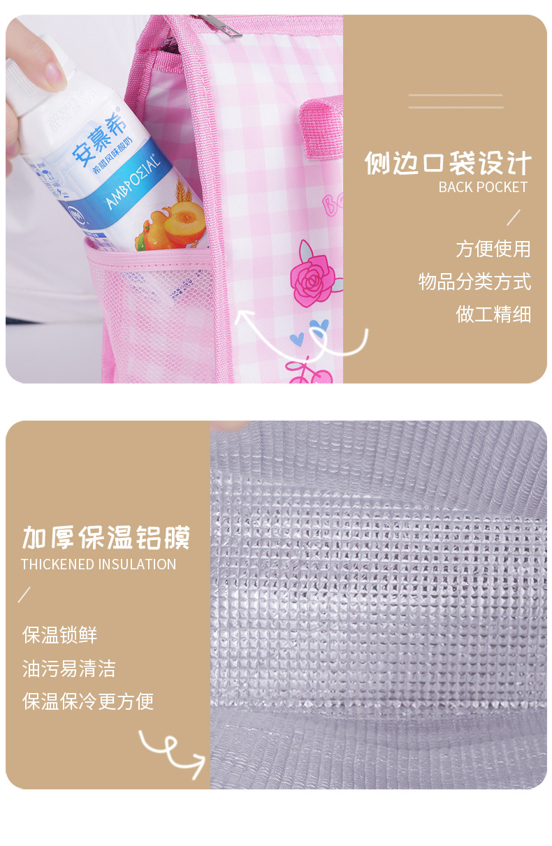 厂家直销批发学生手提饭盒袋多功能牛津布加厚饭盒手提保温袋详情17