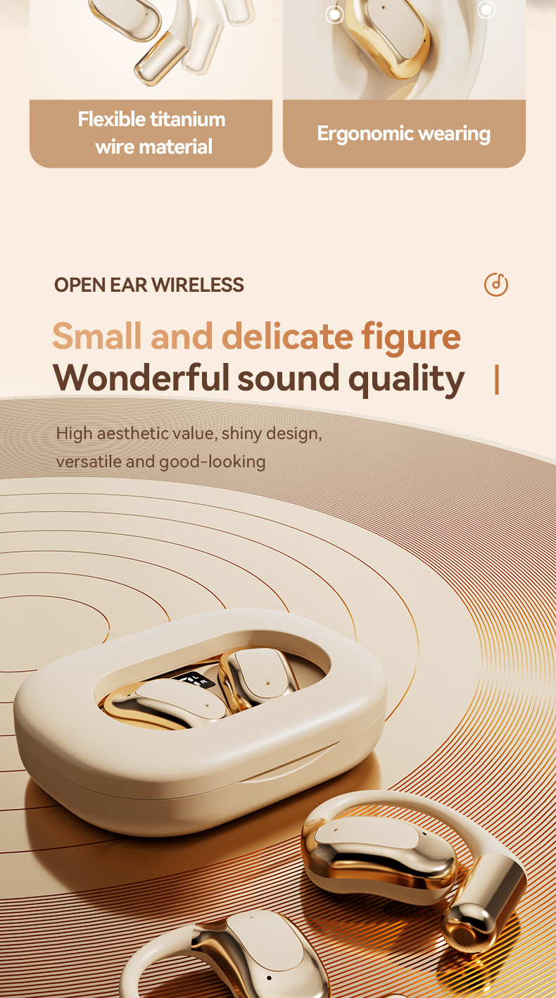 M115OWS wireless headphones dual-ear private mold Factory 2025 Blue Tooth Hua High-fidelity Stereo noise-cancelling ear-hanging style pic 6