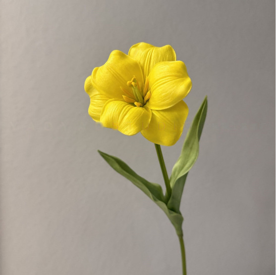 PU开口笑郁金香仿真假花手感保湿婚庆用花摄影道具装饰摆件仿真花详情25