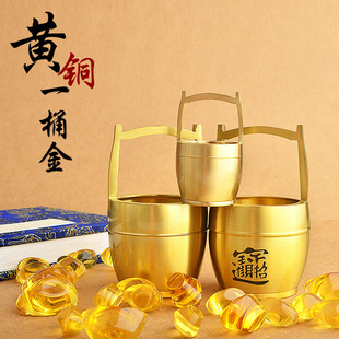 【厂家批发】纯黄铜百福缸桌面摆件招米财缸小铜器聚宝盆烟灰缸详情13