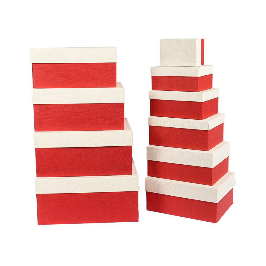 New creative gift box 10-piece set, birthday creative gift box, top and bottom cover square set gift box, cross-border best-selling box pic 10