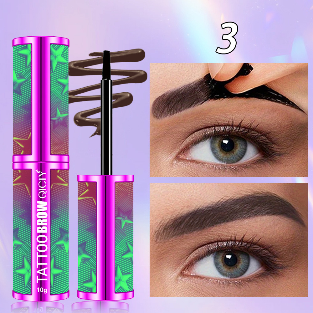 【 Cross-border Exclusive 】QICIY Eyebrow Lift Cream available in 4 colors, waterproof, sweat-proof, natural and long-lasting. Wholesale pic 12