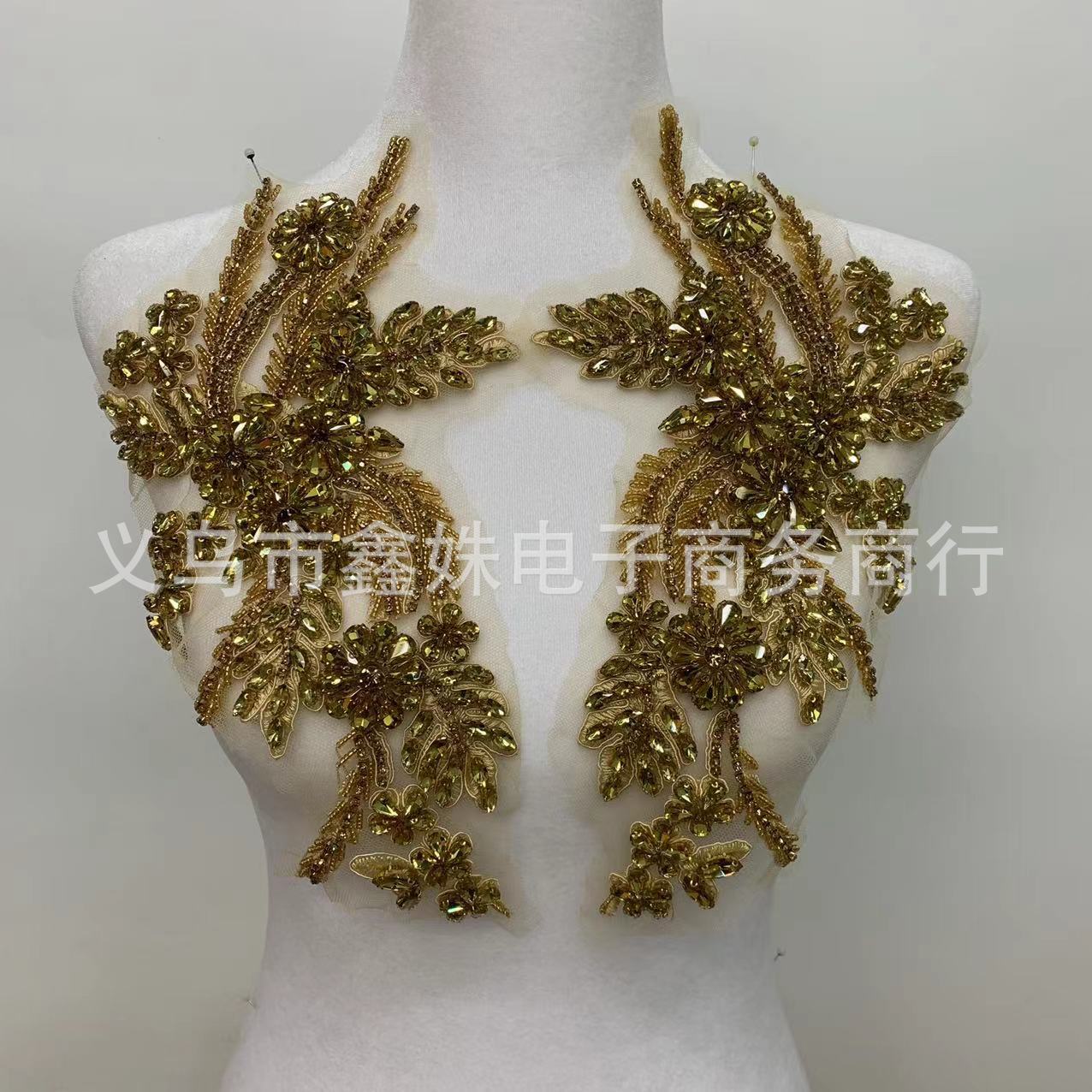 Wholesale beaded crystal dresses, corsets, water diamonds, wheat ear decals pic 16