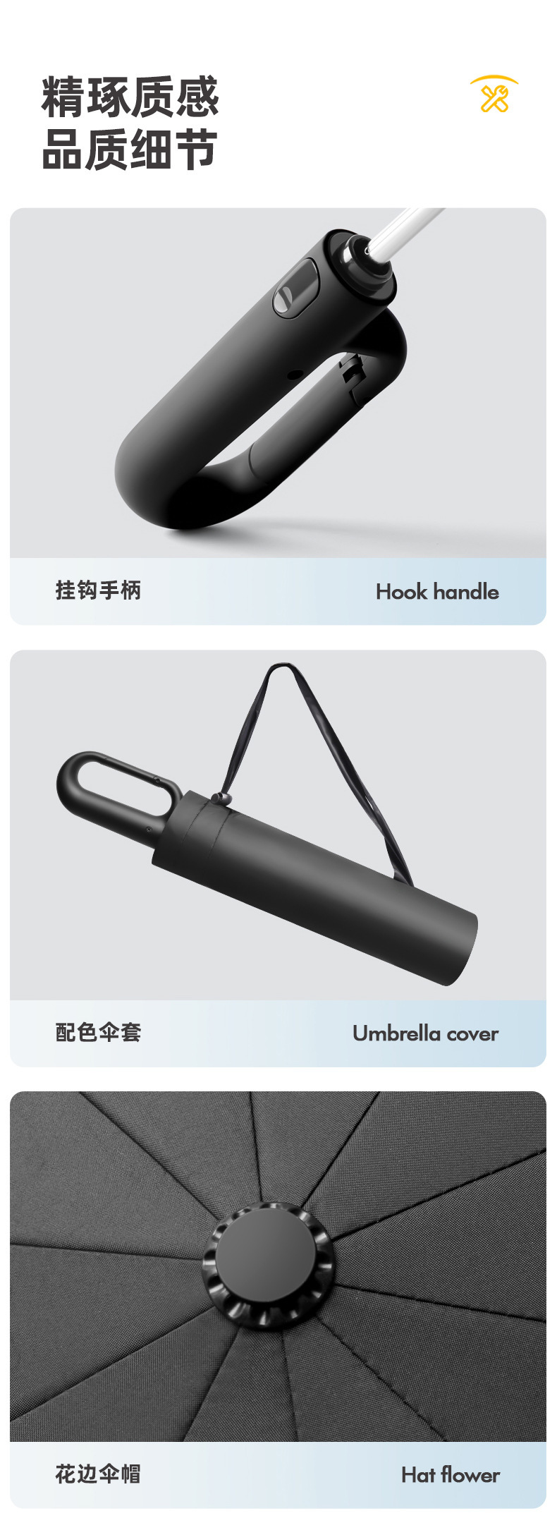 全自动折叠反向雨伞男女晴雨两用大号抗风双人车载遮阳防晒伞批发详情21