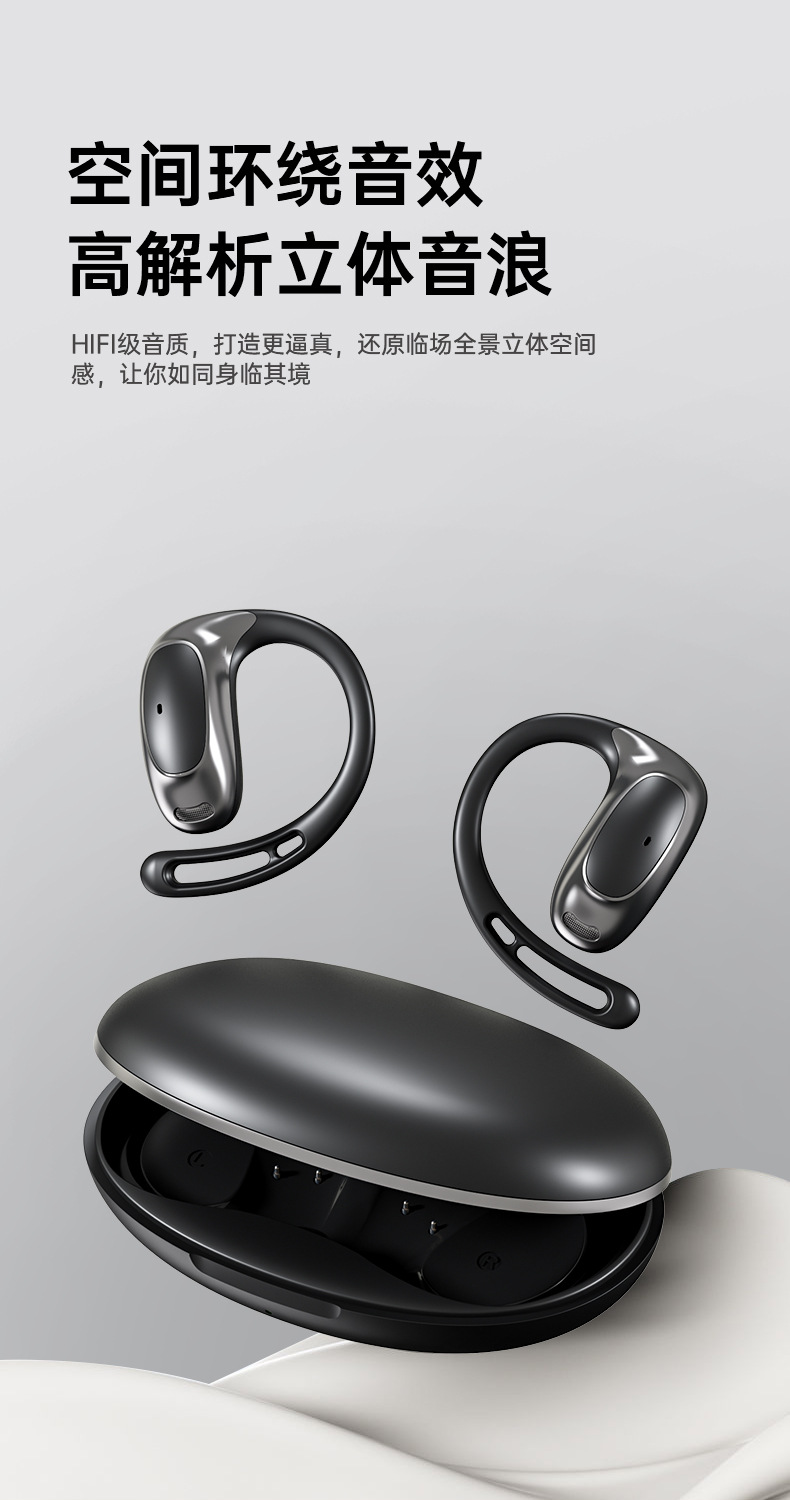 The new cross-border over-ear Bluetooth headphones are lightweight, comfortable, have an ultra-long battery life, and feature silicone low-latency non-in-ear ear tips pic 12