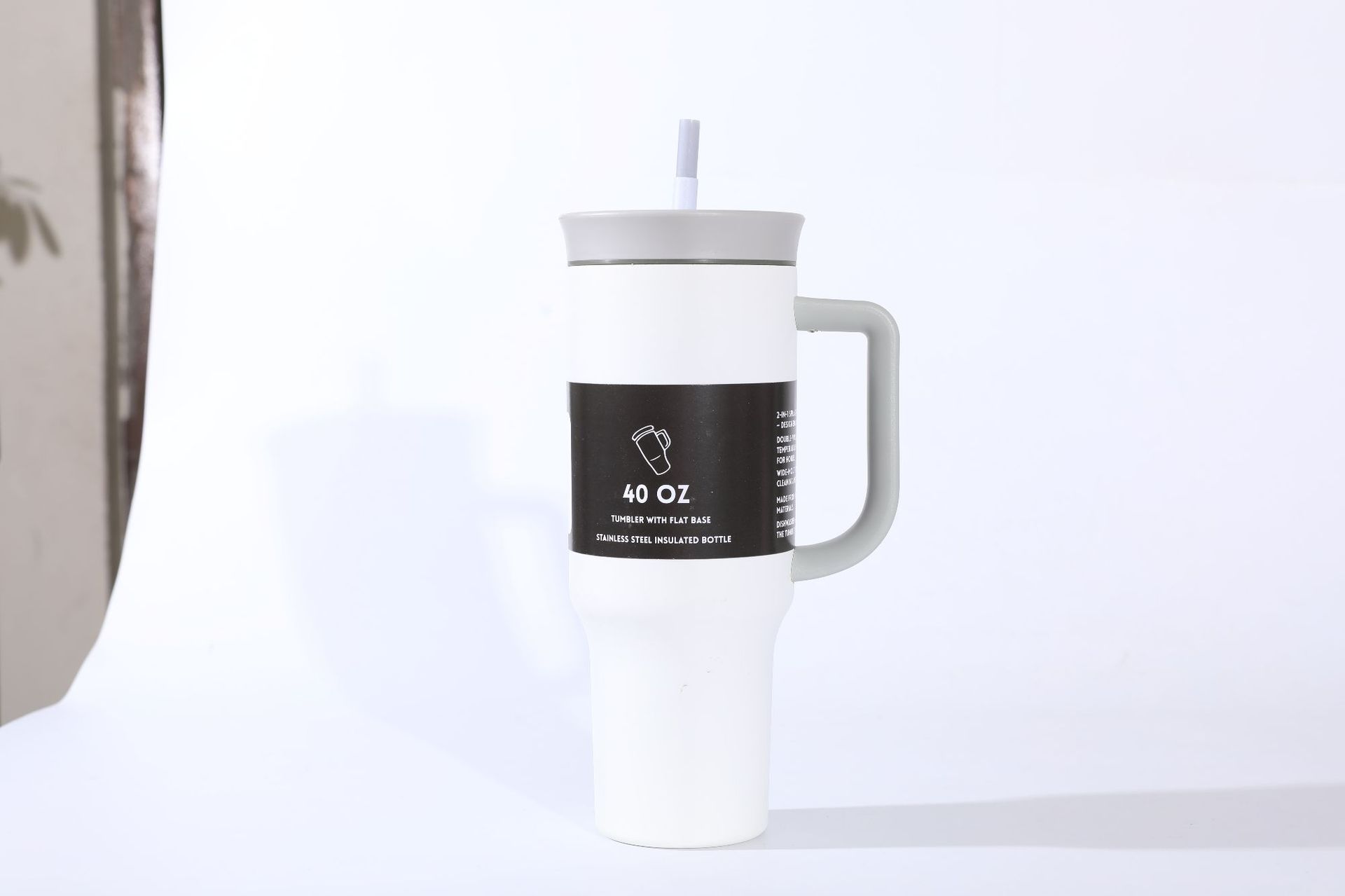 New cross-border 304 stainless steel insulated cup with handle, 40oz large capacity outdoor straw ice cube cup, daily necessities pic 13