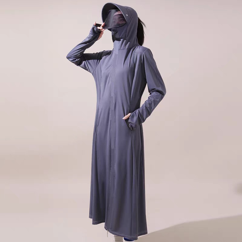 防晒衣女2025新款夏季防紫外线加长透气骑车防晒服冰丝防晒薄外套详情25