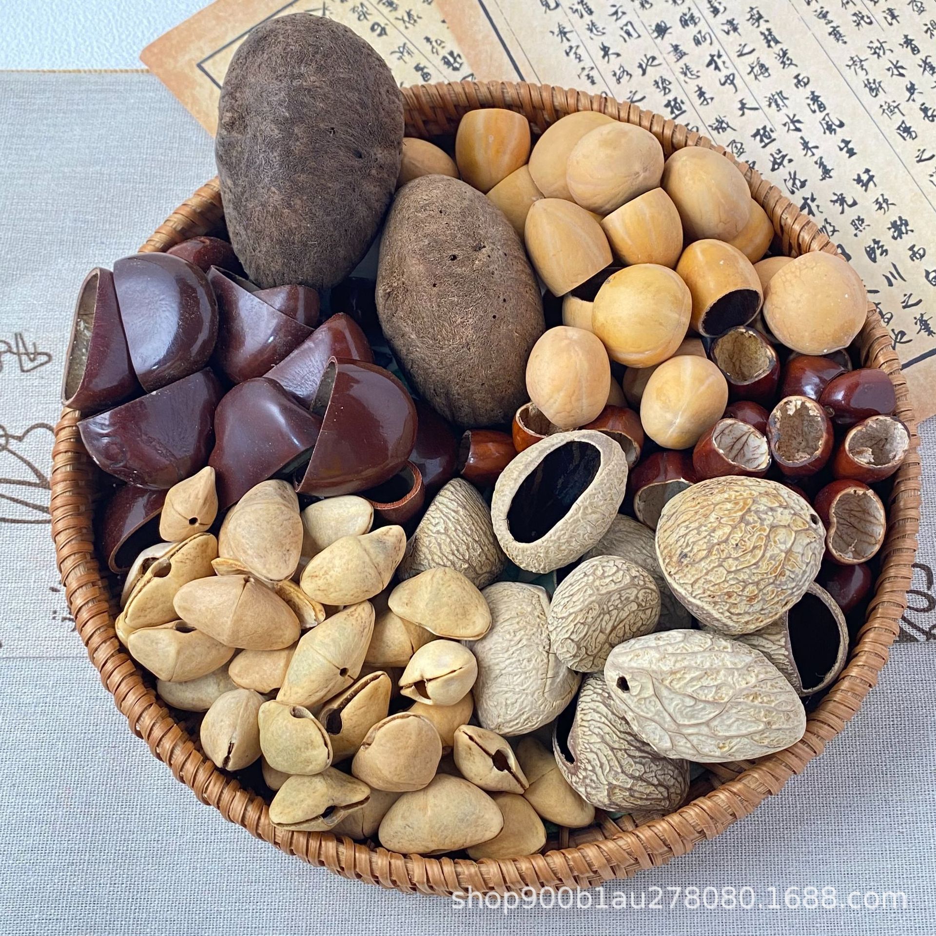 爆款天然疗愈系果壳铃挂件挂串果壳手摇解压音疗包挂风铃个性挂饰详情16