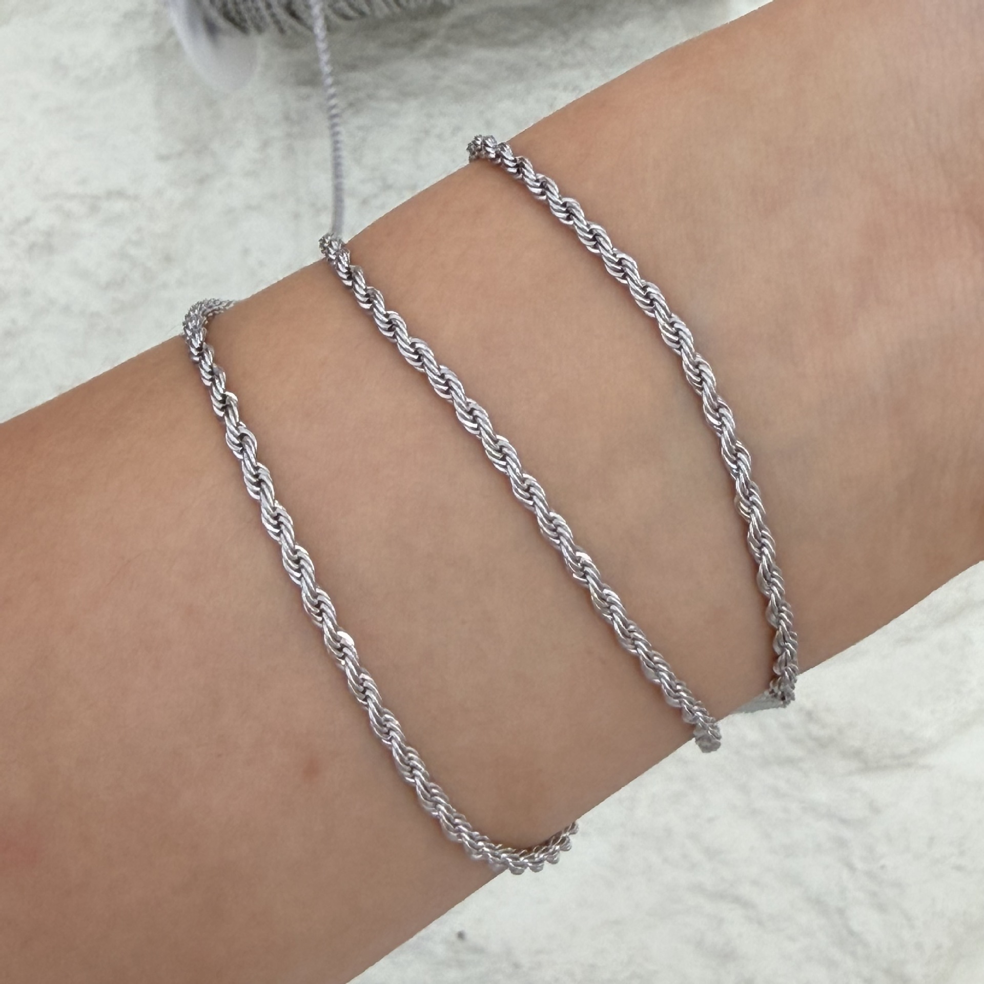 Metal twist chains, stainless steel twisted ropes, twist chains, jewelry accessories, bracelets, necklaces, semi-finished chains, multiple specifications pic 14