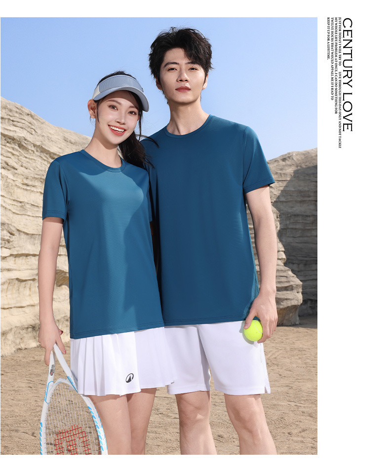 新款速干短袖男t恤企业服男装夏季透气工作服薄款上衣运动服田径详情13