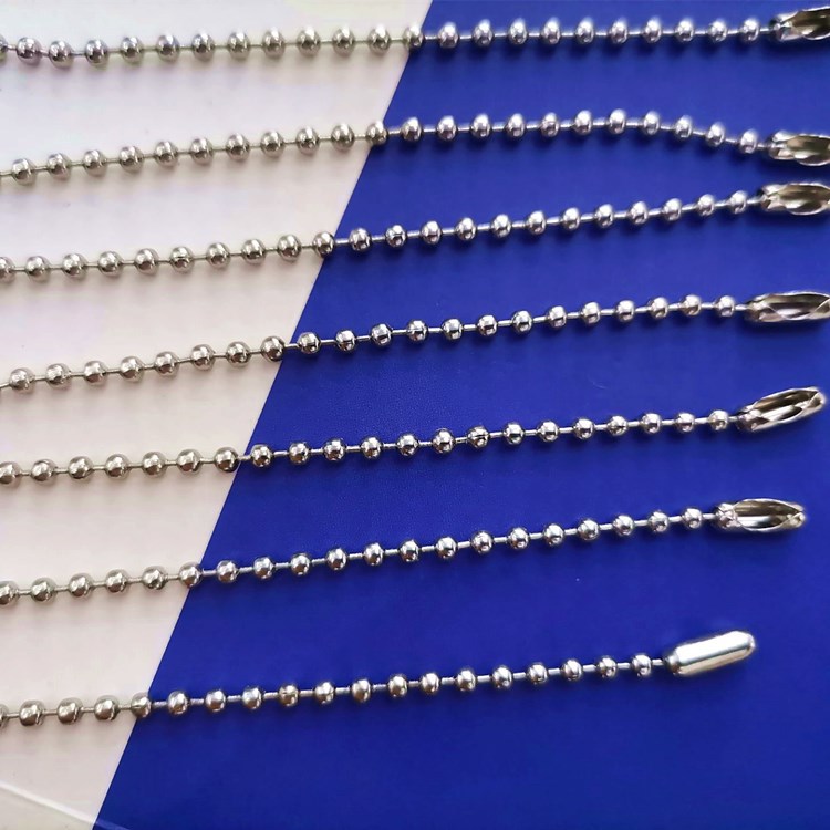 Wholesale 304 stainless steel bead chain, Guka tag chain, colored electroplated wave chain, curtain wave bead chain in stock pic 14