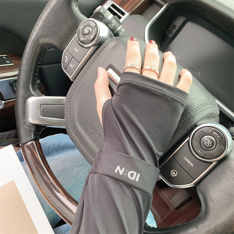 Summer ice silk sun protection ice sleeves, UV protection, high appearance level, student female outdoor cycling and driving trendy ice silk sleeves pic 22