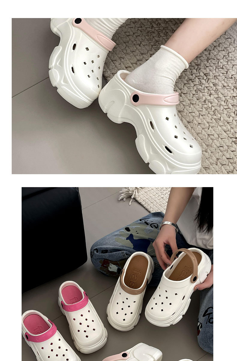 厚底eva洞洞鞋增高鞋女外穿2025新款防滑踩屎感沙滩两穿凉拖夏季详情14